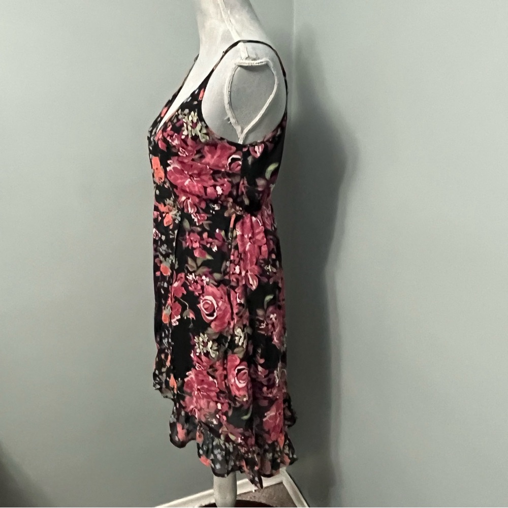 BAND OF GYPSIES Anthropology floral wrap dress sleeveless size small garden girl - Picture 5 of 11